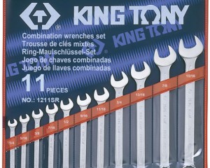 1/4-15/16" BỘ CỜ LÊ VÒNG MIỆNG 11 CHI TIẾT HỆ INCH KINGTONY 1211SR