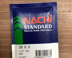 MŨI KHOAN TRỤ THÉP GIÓ NACHI L500 5.9MM