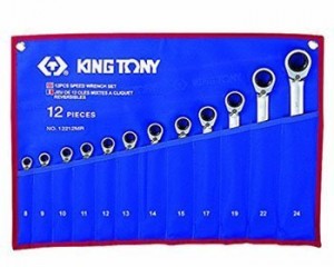 CỜ LÊ VÒNG MIỆNG 12 CÁI HỆ MÉT KINGTONY 12212MRN 8-24MM