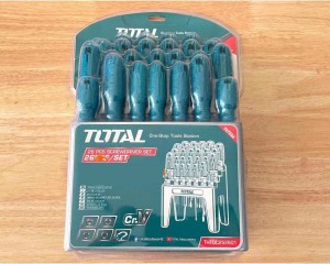 BỘ 26 TUA VÍT  DẸP, BAKE,  SAO, VUÔNG TOTAL THTDC252601